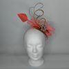 Lara - Coral and gold fascinator - Image 3