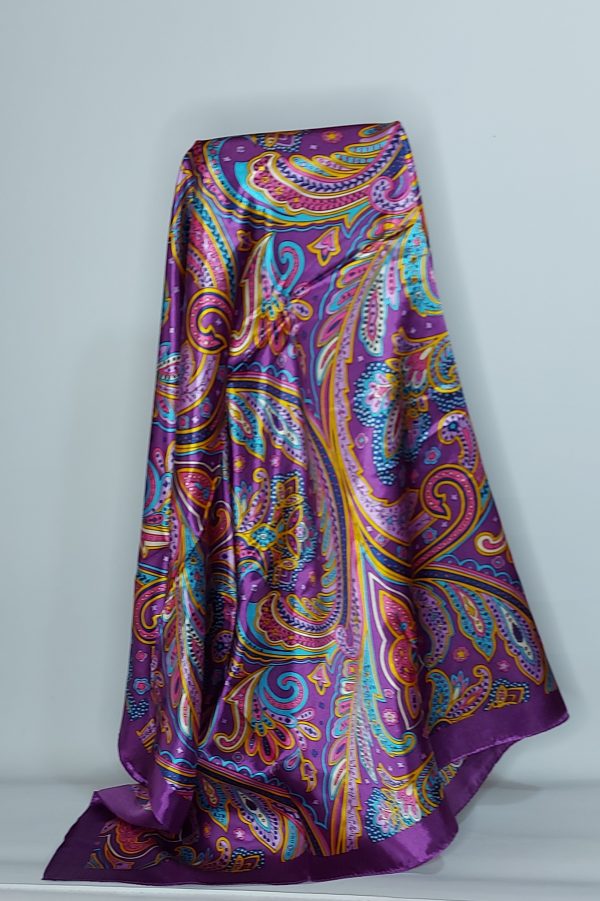 LARISSA - Multicoloured silk feel scarf