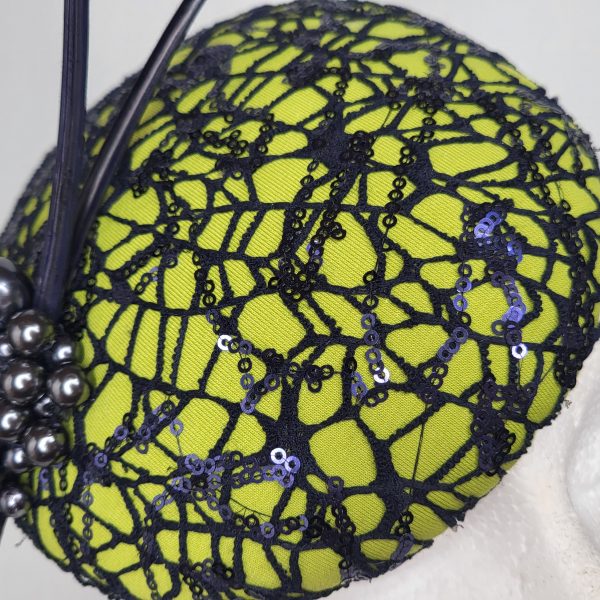 PORTIA - LIME GREEN AND NAVY FACINATOR - Image 6