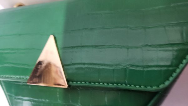 KARLA - EMERALD GREEN BOX CLUTCH BAG - Image 4