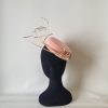 KATYA - BABY PINK PILL BOX FASCINATOR  STUDION CLEARANCE SALE - Image 2