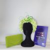 HETTY - LIME AND APPLE GREEN FLORAL BAND FASCINATOR