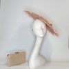 LUNA -  FLAMINGO BLUSH CORAL AND IVORY FEATHER BRIM - Image 2