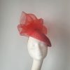 BER - CORAL RED FASCINATOR