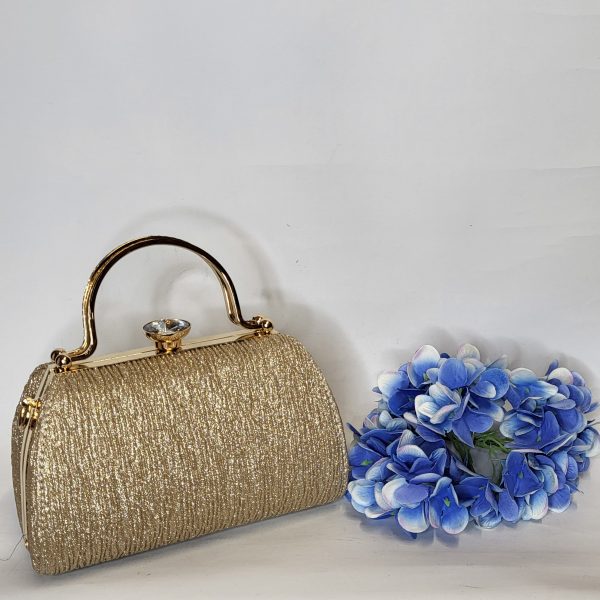 CARRAGH - GOLD BOX CLUTCH BAG