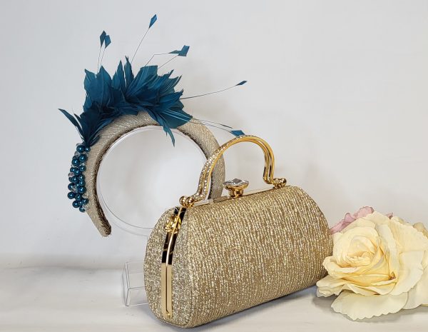 CARRAGH - GOLD BOX CLUTCH BAG - Image 2