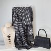 CHERRY - BLACK AND IVORY SQUARE SCARF - Image 2