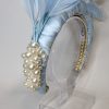 NADIA - BABY BLUE SATIN HAIRBAND FASCINATOR - Image 3