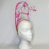 KIRSTY - HOT PINK FASCINATOR ( SAMPLE SALE ) - Image 2