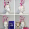 KIRSTY - HOT PINK FASCINATOR ( SAMPLE SALE )