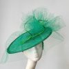 JOSIE - KELLY GREEN AND EMERALD GREEN DISH FASCINATOR - Image 5