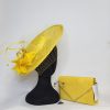 MCKENZIE - YELLOW BRIM FASCINATOR  ( ALSO AVAILABLE FOR HIRE) - Image 5