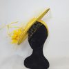 MCKENZIE - YELLOW BRIM FASCINATOR  ( ALSO AVAILABLE FOR HIRE) - Image 4