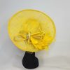MCKENZIE - YELLOW BRIM FASCINATOR  ( ALSO AVAILABLE FOR HIRE) - Image 3