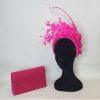 AVRIL - HOT PINK HAIRBAND FASCINATOR  - EX HIRE SALE - Image 5