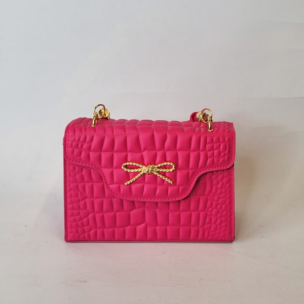 LORENE - HOT PINK BOX CLUTCH BAG