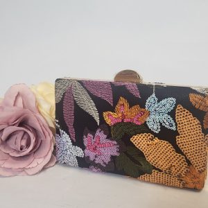 BELINDA - MULTICOLOURED BOX CLUTCH BAG