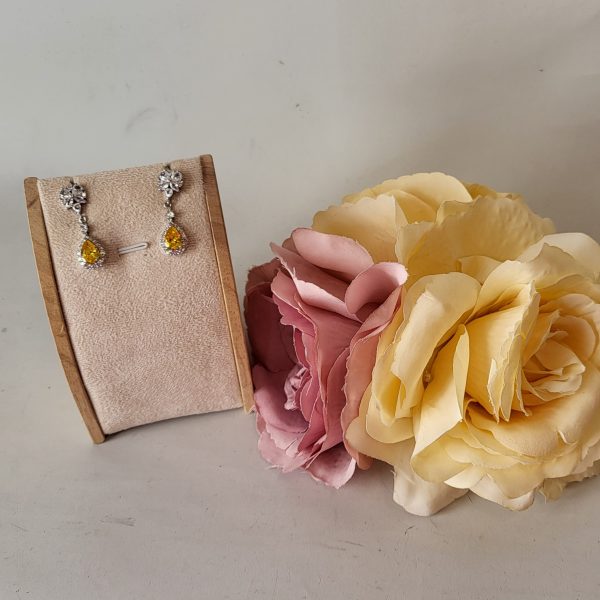 ADISON - LEMON AND DIAMANTE EARRINGS