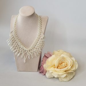 BRONWYN - PEARL COLLAR BIB NECKLACE
