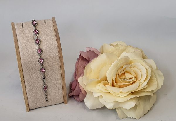 EMBER -  PINK RHINESTONE BRACELET