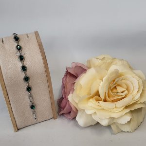 REMI - EMERALD GREEN RHINESTONE BRACELET