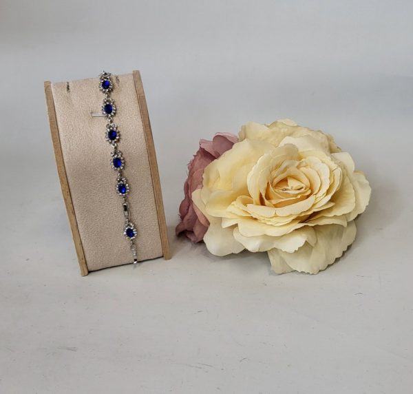 MAGNOLIA - ROYAL BLUE RHINESTONE BRACELET