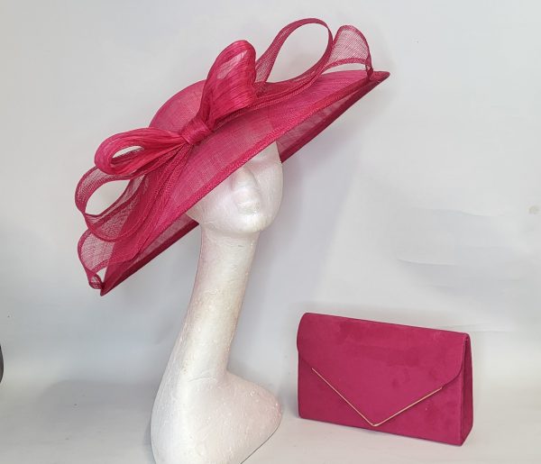 ROWENA - GEISHA  PINK BRIM FASCINATOR - Image 6
