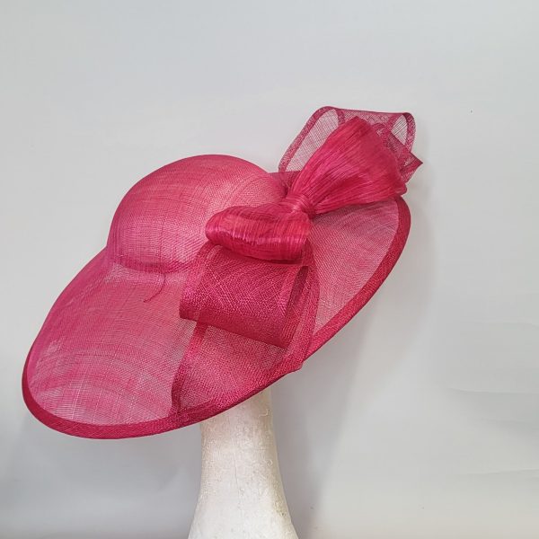 ROWENA - GEISHA  PINK BRIM FASCINATOR - Image 4