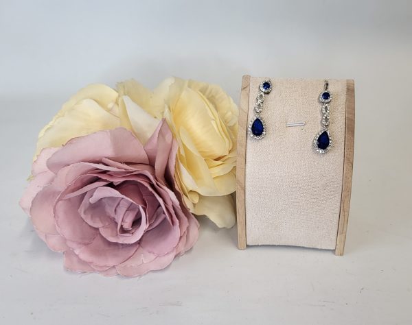 MARTHA -  SAPHIRE AND DIAMANTE EARRINGS