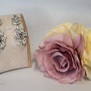 BECKA - DIAMANTE DROPPED EARRINGS