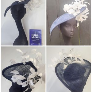 LORNA - NAVY  AND IVORY FACINATOR
