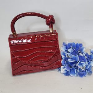 IDA - CLARET BOX CLUTCH BAG
