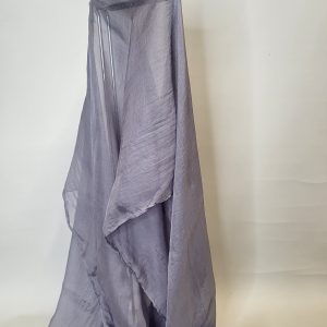 DARK GREY CHIFFON PASHMINA WRAP SHAWL