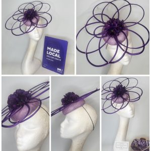Lilah - LILAC AND PURPLE  PILL BOX FASCINATOR