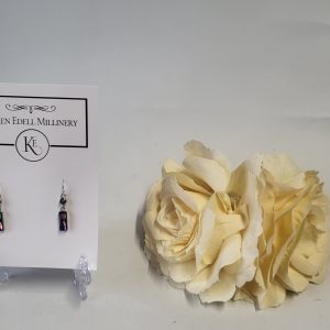 ROYAL BLUE CRYSTAL EARRINGS