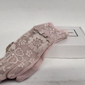 TAUPE LACE LADIES DAY GLOVES
