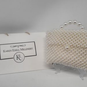 KATERINA - BEADED PEARL CLUTCH BAG