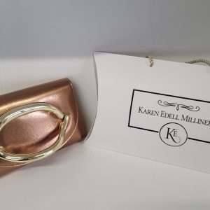 VANESSA - BRONZE GOLD CLUTCH BAG