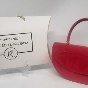 MARIAH - RED PATENT CLUTCH BAG