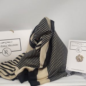 OLIVE GREEN PASHMINA WRAP SCARF AND BROOCH GIFT SET