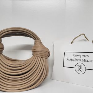 EDWINA  - TAUPE BEIGE GRAB CLUTCH BAG