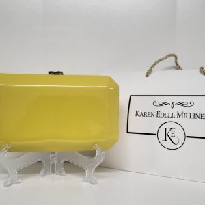 KIMMIE - YELLOW BOX CLUTCH BAG