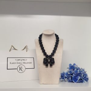 LANEY - CHUNKY BLACK COLLAR BIB NECKLACE